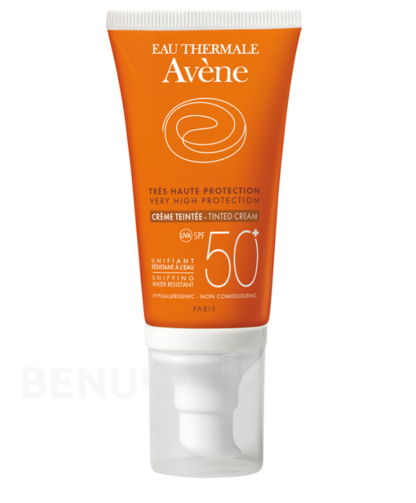 AVENE Creme teinte 50+ 50ml-tónovací krém SPF 50+ + dárek AVENE Lotion micellaire 100ml micelární voda zdarma