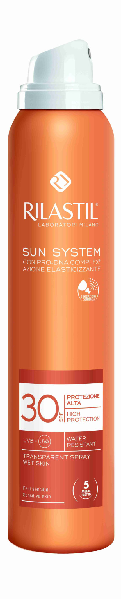 RILASTIL Sun System transparentní sprej SPF30 200ml