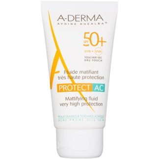 A-Derma Protect AC zmatňující fluid SPF 50+ Water Resistant (No White Streaks) 40 ml