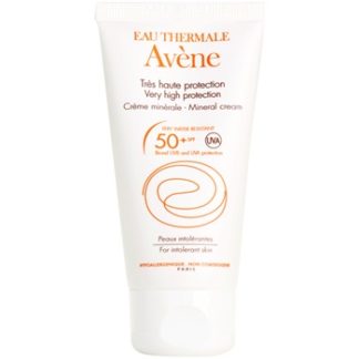 Avene Sun Mineral ochranný krém na obličej bez chemických filtrů a parfemace SPF 50+ (Very Water-Resistant