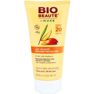 Bio Beauté by Nuxe Sun Care minerální ochranné mléko na obličej a tělo SPF 20 (100% Mineral Sunscreens) 150 ml