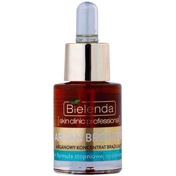 Bielenda Skin Clinic Professional Argan Bronzer samoopalovací olej na obličej (+ with Gradual Tan Formula) 15 ml