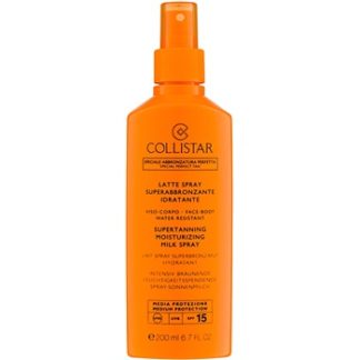 Collistar Sun Protection mléko na opalování ve spreji SPF 15 (Supertanning Moisturizing Milk Spray) 200 ml