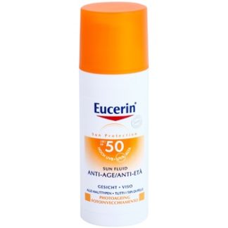 Eucerin Sun pleťový opalovací fluid proti vráskám SPF 50 (With Hyaluronic Acid