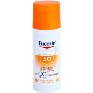Eucerin Sun CC krém SPF 50+ odstín Light/Medium (Fragrance-Free