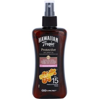 Hawaiian Tropic Protective voděodolný ochranný suchý olej na opalování SPF 15 (Coconut & Guava) 200 ml