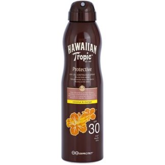 Hawaiian Tropic Protective voděodolný ochranný suchý olej na opalování SPF 30 (Coconut & Mango) 180 ml