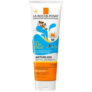 La Roche-Posay Anthelios Dermo-Pediatrics ochranné gelové mléko pro dětskou pokožku SPF 50+ (Wet Skin Technology) 250 ml