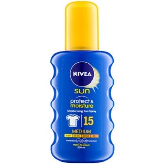 Nivea Sun Protect & Moisture sprej na opalování SPF 15 (Sun Spray) 200 ml