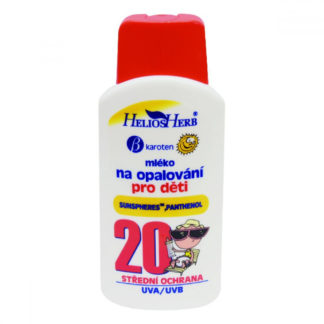 HELIOS Herb dětské mléko na opalování 200 ml OF 20