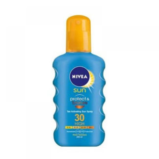 NIVEA Sun Sprej na opalování podporující zhnědnutí Protect & Bronze OF 30 200 ml